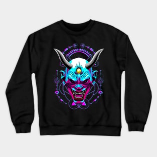 oni japanese demon samurai Crewneck Sweatshirt